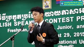 Khmer Students English speaking contest [upl. by Ainolopa232]