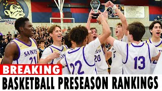 Top 25 California high school boys basketball preseason rankings 11172024 [upl. by Eenehs]