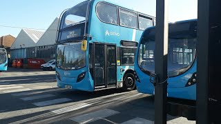 Arriva Kent amp Surrey E40D ADL Enviro400 SN15 LNM 6481 At Arriva Gillingham Bus Depot  Kent [upl. by Annavoeg]