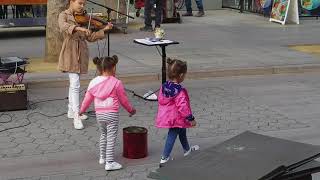 Karolina Protsenko Child Prodigy Violinist Performs in the Promenade [upl. by Aronoff]