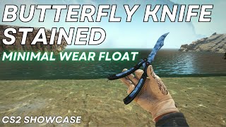 Butterfly Knife Stained Minimal Wear  CS2 Skin Showcase 1141 [upl. by Naz]