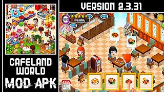 Cafeland  World Kitchen MOD APK Unlimited Money Version 2331 [upl. by Eba55]