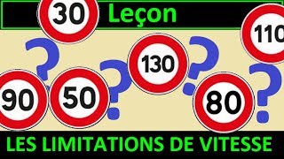 Code de la route Leçon 5  Les Limitations de vitesse [upl. by Vashtia180]