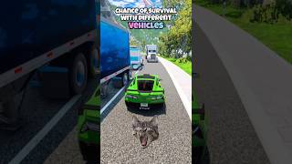 Chance of survival with different vehicles beamng beamngdrive game gameplay gaming beamngcrash [upl. by Alleuqcaj]