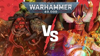 Death Guard vs Thousand Sons  Warhammer 40k Battle Report [upl. by Swigart362]