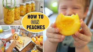 Canning Peaches delicious NO SUGAR recipe [upl. by Ahsinelg55]