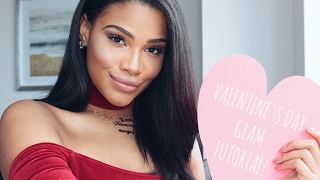 My Valentines Day Glam Makeup Tutorial [upl. by Aryn]