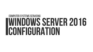 WINDOWS SERVER 2016  CLIENT CONFIGURATION [upl. by Fillbert]