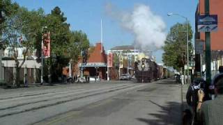 UP 844 at Jack London Square Oakland handheld [upl. by Tebor]