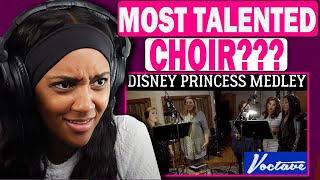 UNBELIEVABLE THEY SOUND JUST LIKE PRINCESSES  Disney Princess Medley by Voctave  REACTION [upl. by Inalaek479]