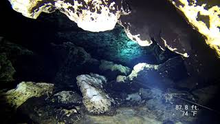 Lips and Keyhole Bypasses Devils EyeEar Cave Florida [upl. by Ahsemrak]