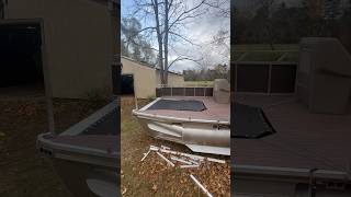 Building a pontoon catamaran with custom trampoline bed ￼ [upl. by Ydoow493]