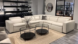 Motique Modern Leather Sectional with Recliner  Jubilee Furniture [upl. by Sulamith70]