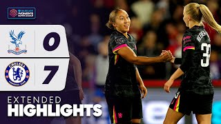 Ruthless Blues Score SEVEN 🔥  Extended Highlights Crystal Palace v Chelsea  Barclays WSL 202425 [upl. by Leuas]