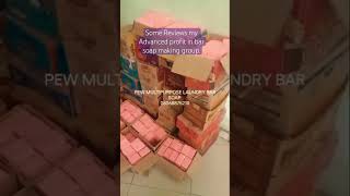 Soap making review 4rm clients profitinbarsoapsoapmakingcommercialsoapingsoappackagingshorts [upl. by Yorick]