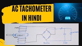 AC Tachometer Generator for angular speed Measurement explain in Hindi [upl. by Gisser]