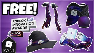 5 FREE ITEMS How To Get All Roblox Innovation Awards 2024 Accessories [upl. by Dusen]