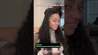 HOWTO TAKE BETTER CAREOFTHIS 360 WIG 💞Lets define my curls cynosurehair hairstyle cynosure [upl. by Colt457]