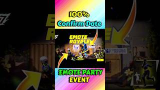 Emote Party Event Confirm Date  shorts [upl. by Castle]