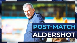 Aldershot Town PostMatch Interview with Chris Millington [upl. by Oicam157]