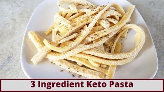 Quick 3 Ingredient Keto Coconut Flour Pasta Nut Free And Gluten Free [upl. by Aphrodite]