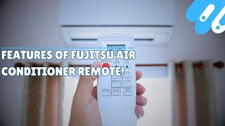 Features of Fujitsu air conditioner remote [upl. by Ernest58]