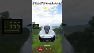 JUMP TEST  LAMBORGHINI HURACAN PERFORMANTE VS LYKAN HYPERSPORT  FORZA HORIZON 5  shorts [upl. by Newnorb]