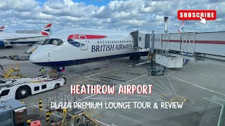 Plaza Premium Lounge Review ∙Heathrow Airport  TRAVEL VLOG [upl. by Cailly]