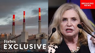 Carolyn Maloney Pledges To Shut Down Big Allis Power Plant As She Courts Environmental Orgs In NYC [upl. by Mendive]