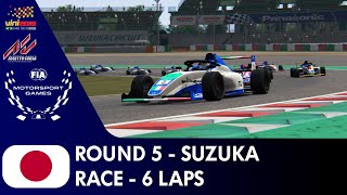 FIA Motorsport Games F4 Championship simulation  R5  Suzuka  6 laps  Assetto Corsa [upl. by Mary]