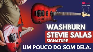 Washburn Stevie Salas Signature  Ponte Takeuchi Washburn 600s Seymour Duncan e Bill Lawrence [upl. by Enomas]