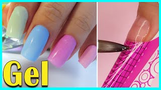 👉12 Uñas de GEL UV Básicas Paso a Paso 💖 Micro Extensiones Esculpidas BÁSICAS  CURSO GRATIS [upl. by Yngad]