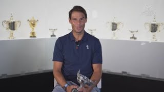 Nadal deposita su último trofeo en el Rafa Nadal Museum [upl. by Bunnie472]