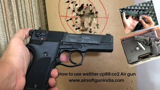 How to use walther cp88 co2 Air gun [upl. by Leile419]