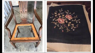 🪑🪑Chair Seat Restoration🪑🪑 [upl. by Nohsreg]