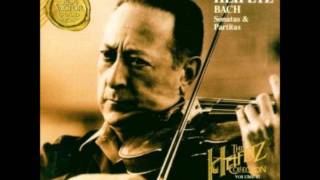 Jasha Heifetz Bach Partita B Minor Double [upl. by Oikim853]