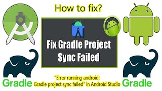 How to fix “Error running android Gradle project sync failed” in Android Studio [upl. by Velick829]