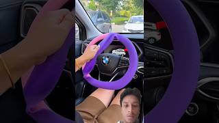 BMW car 🚗 steering cover asmr car cover automobile funny asmrsounds carsminicar gadgets [upl. by Adnawed487]