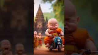 Funny Moments of Cutest Monk  Worlds cutest baby  Cute monk shorts [upl. by Zeugirdor]