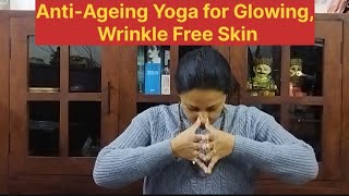 Face Yoga for Glowing amp Youthful Skinreduces Wrinkles Acne amp PimplesKapol Shakti Vardhak Pranayam [upl. by Humpage197]