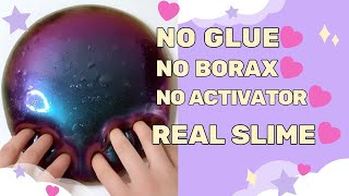 How To Make A ❌No Glue ❌No Borax Slime  Homemade Diy Slime without❌ glue ❌borax  ❌activator [upl. by Asilim734]