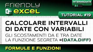 EXCEL 19 Calcolare Intervalli Data Ora [upl. by Bettencourt551]