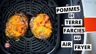 POMME DE TERRE FARCIE AU AIR FRYER 🥔  Patate au four air fryer [upl. by Ursula531]