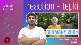 REACTION • Bjarne  Save The Best For Us Junior Eurovision 2024 🇩🇪 Germany [upl. by Yc819]