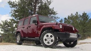 2013 Jeep Wrangler Sahara 060 MPH On Road Review Jeep Week Video  2 [upl. by Gabriela]