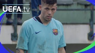 UEFA Youth League highlights Paris 01 Barcelona [upl. by Corbet]