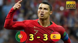 Portugal vs Spain 3  3 I Highlight ampGoal I World CUP 2018 [upl. by Assilav]