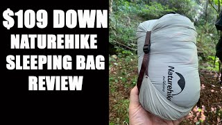 109 Down Nature Hike Sleeping Bag Review [upl. by Rovner]