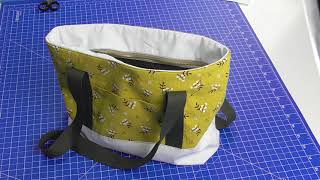 DIY  Durch Reißverschluss geschlossene Tasche nähen  mit Schnittmuster [upl. by Leland]