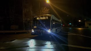 Ride CTA Bus Route N53 Pulaski Night Bus from Irving Pk Blue to Harrison on a 2015 Nova Bus 8163 [upl. by Eek]